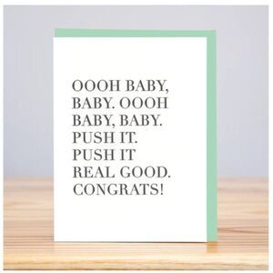 Huckleberry OOH BABY, Congrats! Card NWT